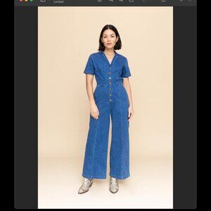 Mixed by Nasrin Blue Denim Jumpsuit Size XL